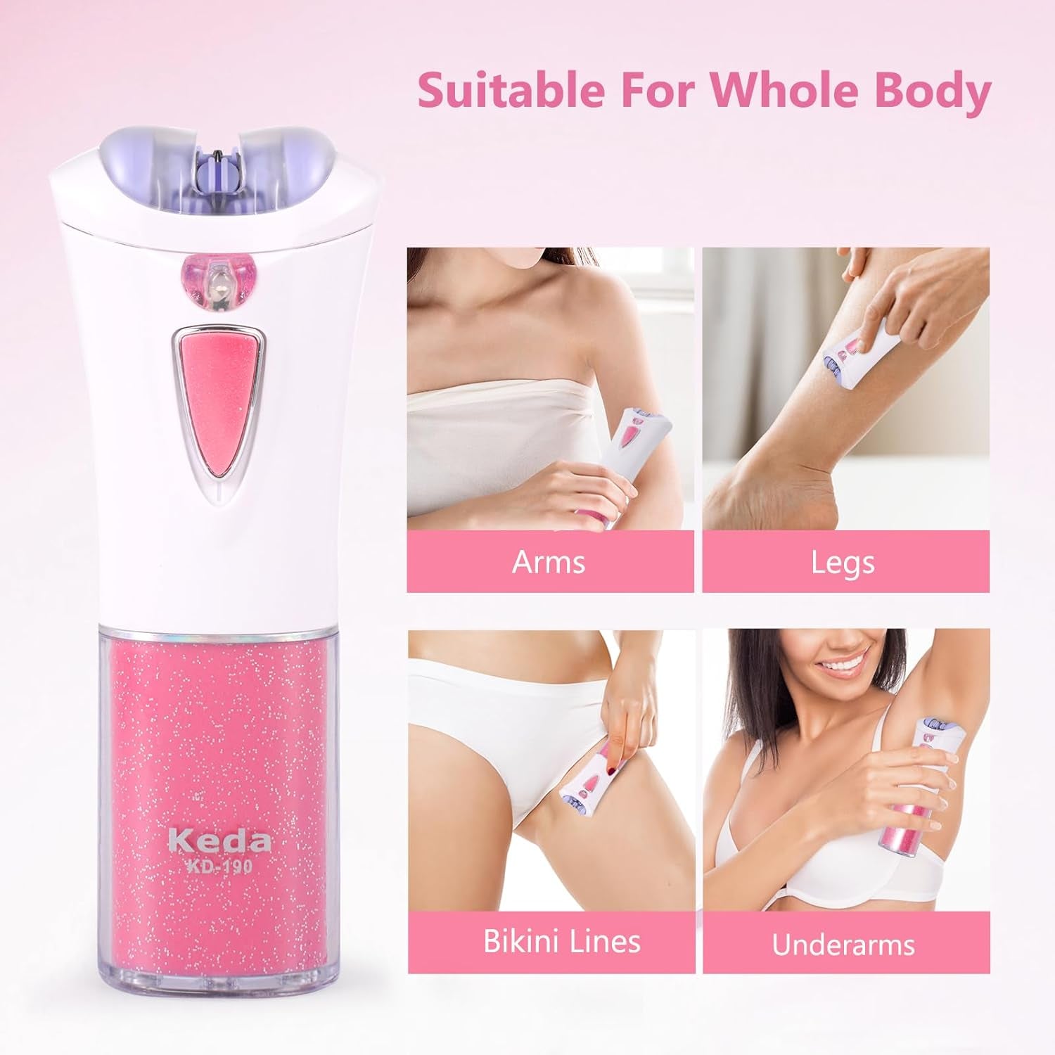 Epilierer Damen Für Haarentfernung, Kabellose Nass- Und Trocken Epilierer Für Langanhaltend Glatte Haut, Geschenk Der Frauen, Gesicht, Körper, Achselhöhlen, Beine, Haarentfernung Im Bikinibereich